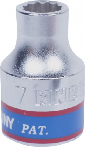 Головка двенадцатигранная с посадкой 3/8" KING TONY 333007М 7 мм 333007M