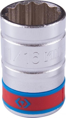 Головка двенадцатигранная с посадкой 1/2" KING TONY 433022S 11/16"