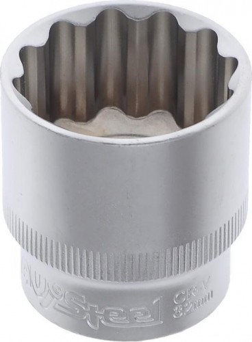 Головка двенадцатигранная с посадкой 1/2" AV Steel AV-521032 32 мм