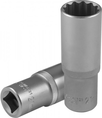Головка двенадцатигранная с посадкой 1/2" JONNESWAY S04HD4721 глубокая 21 мм 049070