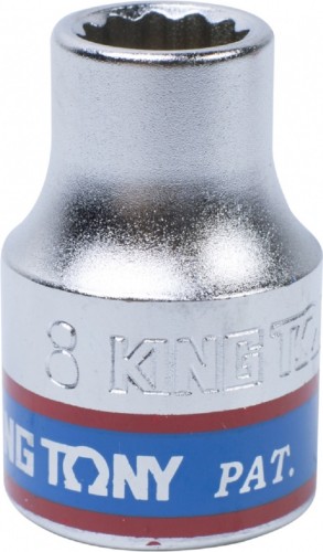 Головка двенадцатигранная с посадкой 3/8" KING TONY 333008М 8 мм 333008M