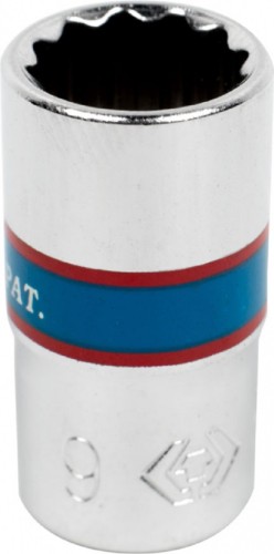 Головка двенадцатигранная с посадкой 1/4" KING TONY 233009M 9 мм