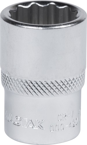 Головка двенадцатигранная с посадкой 1/2" МАСТАК 000-42018 торцевая стандартная 18 мм
