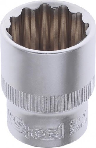 Головка двенадцатигранная с посадкой 1/2" AV Steel AV-521022 22 мм