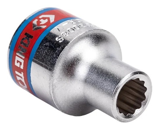 Головка двенадцатигранная с посадкой 3/8" KING TONY 333008S 1/4"