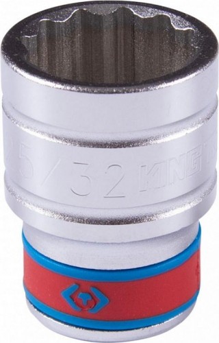 Головка двенадцатигранная с посадкой 1/2" KING TONY 433025S 25/32"