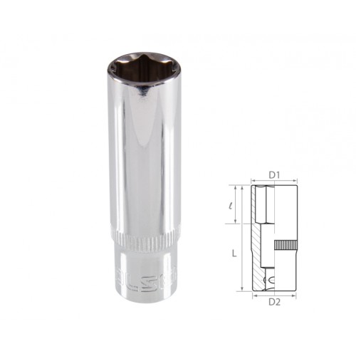 Головка шестигранная глубокая с посадкой 3/8" TOLSEN 13 мм TT16363 TT16363