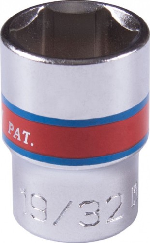 Головка шестигранная с посадкой 3/8" KING TONY 333519S 19/32"