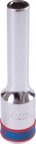 Головка шестигранная с посадкой 1/2" KING TONY 424508M 8 мм глубокая