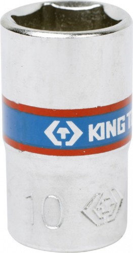 Головка шестигранная с посадкой 1/4" KING TONY 233510М 10 мм 233510M