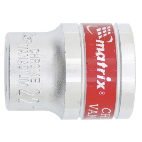 Головка шестигранная с посадкой 1/2" MATRIX 13122 22 мм, CrV