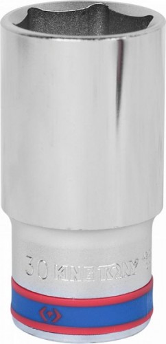 Головка шестигранная с посадкой 1/2" KING TONY 423530М 30 мм глубокая 423530M