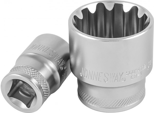 Головка шестигранная с посадкой 1/4" JONNESWAY S68H2112 super tech 12 мм, 5/32" 046198