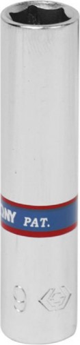 Головка шестигранная с посадкой 1/4" KING TONY 223509М 9 мм глубокая 223509m