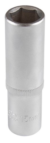 Головка шестигранная с посадкой 1/2" AFFIX AF00140015 торцевая глубокая 15 мм