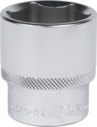 Головка шестигранная с посадкой 1/2" МАСТАК 000-40030 торцевая стандартная 30 мм