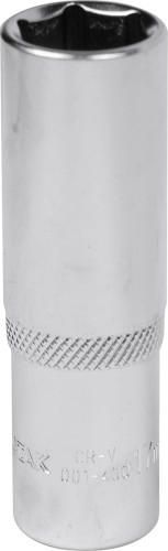 Головка шестигранная с посадкой 1/2" МАСТАК 001-40017 торцевая глубокая 17 мм