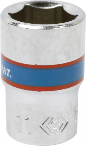 Головка шестигранная с посадкой 1/4" KING TONY 233511M торцевая стандартная 11 мм