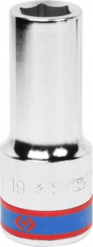 Головка шестигранная с посадкой 3/4" KING TONY 623519M 19 мм, глубокая