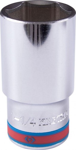 Головка шестигранная с посадкой 1/2" KING TONY 423540S 1-1/4" дюймовая, глубокая