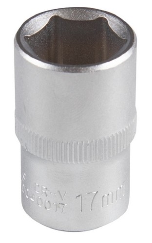 Головка шестигранная с посадкой 1/2" AFFIX AF00040017 торцевая стандартная 17 мм