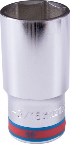 Головка шестигранная с посадкой 1/2" KING TONY 423538S 1-3/16" дюймовая, глубокая