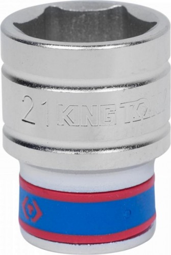 Головка шестигранная с посадкой 1/2" KING TONY 433521М 21 мм 433521M