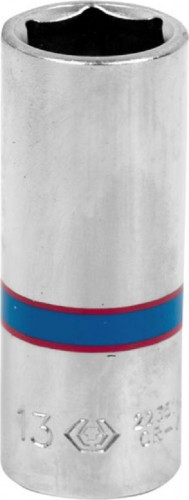 Головка шестигранная с посадкой 1/4" KING TONY 223513М 13 мм глубокая 223513M