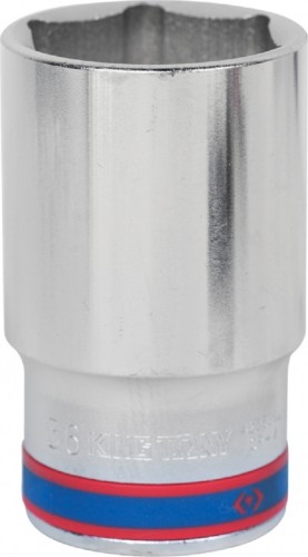 Головка шестигранная с посадкой 1/2" KING TONY 423536М 36 мм глубокая 423536M