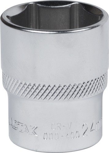 Головка шестигранная с посадкой 1/2" МАСТАК 000-40024 торцевая стандартная 24 мм