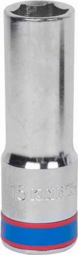 Головка шестигранная с посадкой 1/2" KING TONY 423515М 15 мм глубокая 423515M