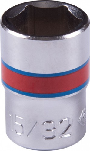 Головка шестигранная с посадкой 1/4" KING TONY 233515S 15/32"