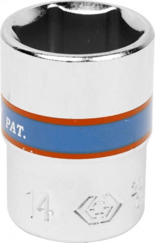 Головка шестигранная с посадкой 1/4" KING TONY 233514M 14 мм