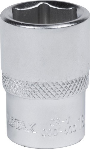 Головка шестигранная с посадкой 1/2" МАСТАК 000-40018 торцевая стандартная 18 мм