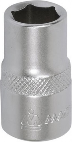 Головка шестигранная с посадкой 1/2" МАСТАК 000-40008 торцевая стандартная 08 мм