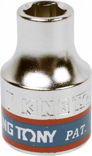 Головка шестигранная с посадкой 3/8" KING TONY 333507М 7 мм 333507M