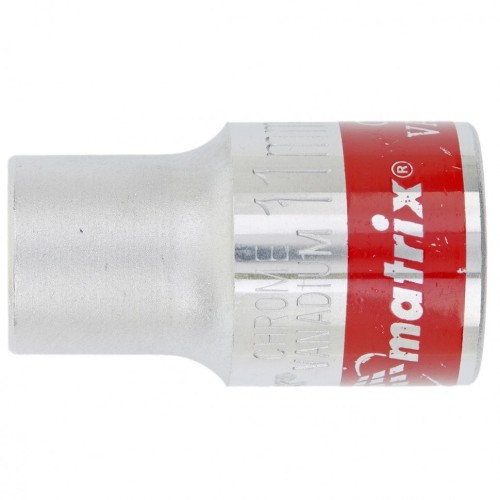 Головка шестигранная с посадкой 1/2" MATRIX 13111 11 мм, CrV