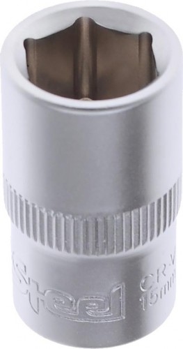 Головка шестигранная с посадкой 1/2" AV Steel AV-520015 15 мм
