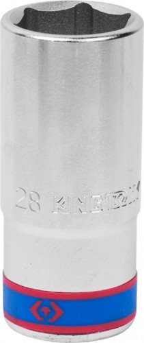 Головка шестигранная с посадкой 3/4" KING TONY 623528M 28 мм, глубокая