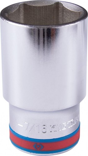 Головка шестигранная с посадкой 1/2" KING TONY 423546S 1-7/16" дюймовая, глубокая