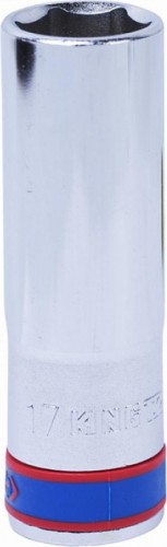 Головка шестигранная с посадкой 1/2" KING TONY 423517М 17 мм глубокая 423517M