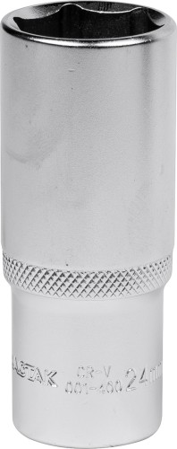 Головка шестигранная с посадкой 1/2" МАСТАК 001-40024 торцевая глубокая 24 мм