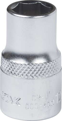 Головка шестигранная с посадкой 1/2" МАСТАК 000-40012 торцевая стандартная 12 мм