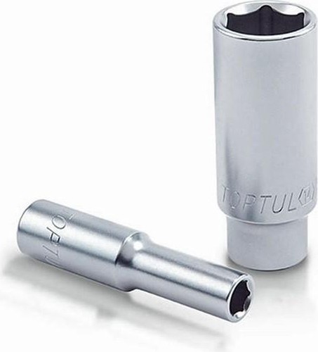 Головка шестигранная с посадкой 1/4" TOPTUL BAEE0806 6 мм глубокая