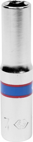 Головка шестигранная с посадкой 1/4" KING TONY 223507М 7 мм глубокая 223507M