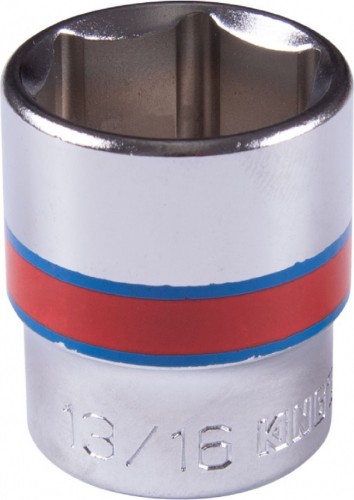 Головка шестигранная с посадкой 3/8" KING TONY 333526S 13/16"