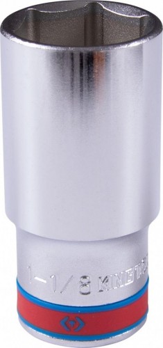 Головка шестигранная с посадкой 1/2" KING TONY 423536S 1-1/8" дюймовая, глубокая