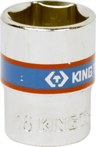 Головка шестигранная с посадкой 3/8" KING TONY 333516М 16 мм 333516M