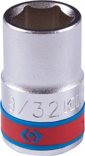 Головка шестигранная с посадкой KING TONY 433519S 1/2", 19/32"