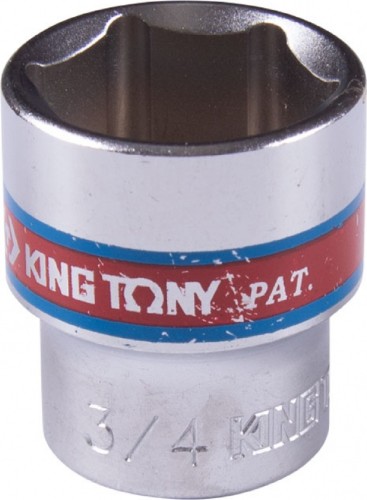 Головка шестигранная с посадкой 3/8" KING TONY 333524S 3/4"